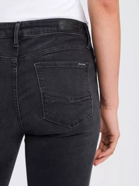 Cross Jeans N497-307 skinny fit jeans zwart – dames - Black Denim - L30