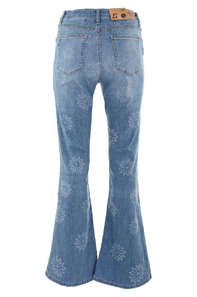 DNM Pure V23.11005.32 bootcut jeans dames – blue denim - L32