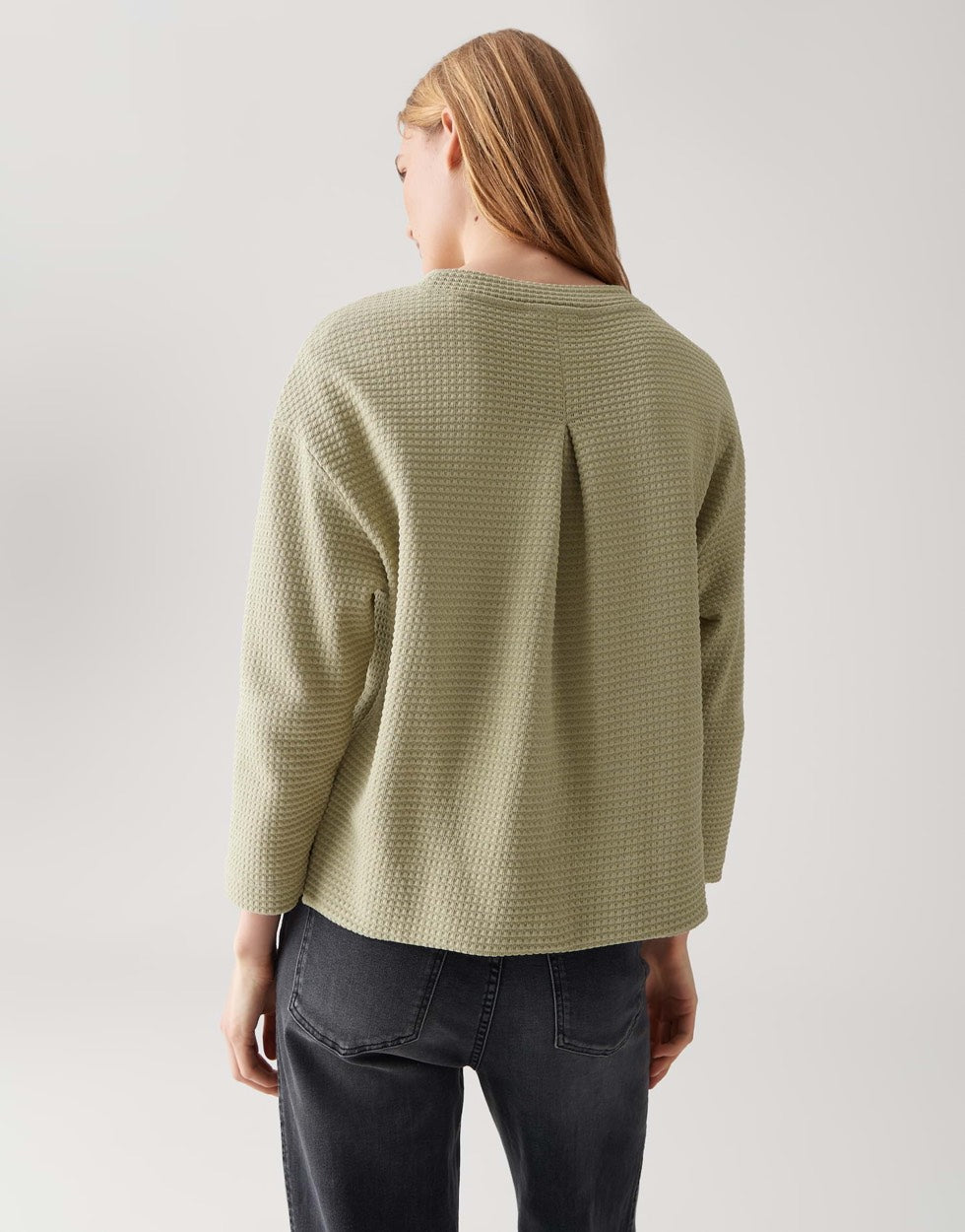 Opus Gelix sweater dames olijf