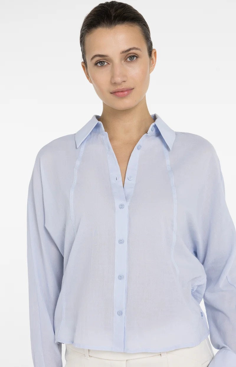 YAYA Women blouse l/m lichtblauw – dames