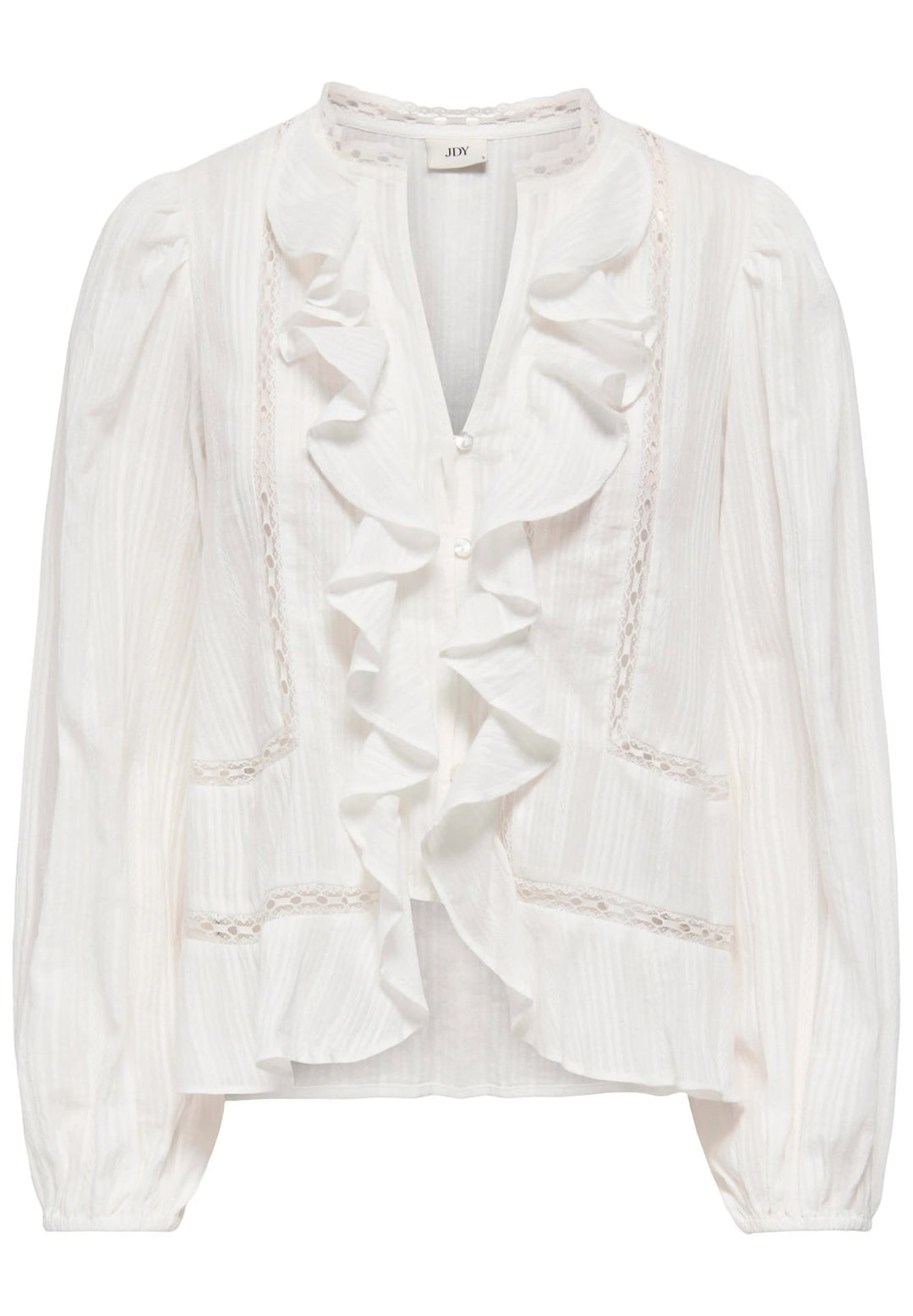 Jacqueline de Yong blouse l/m dames wit dessin