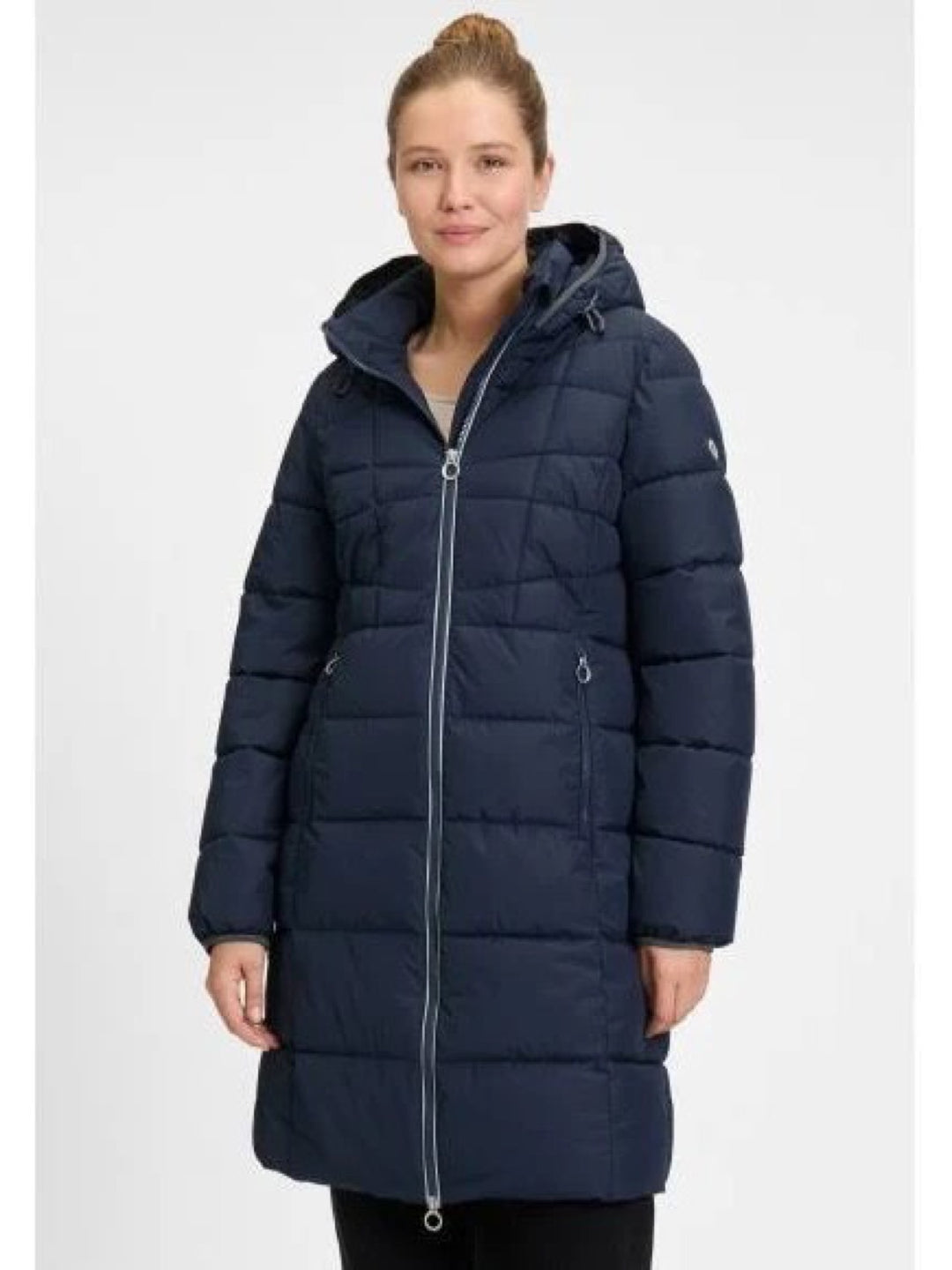 Covered winterjas dames navy – L60393