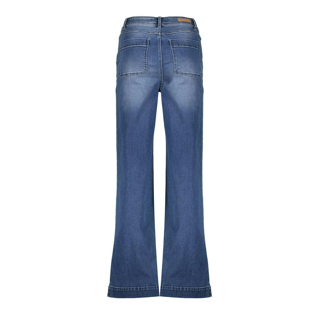 Geisha loose fit jeans dames – blue denim