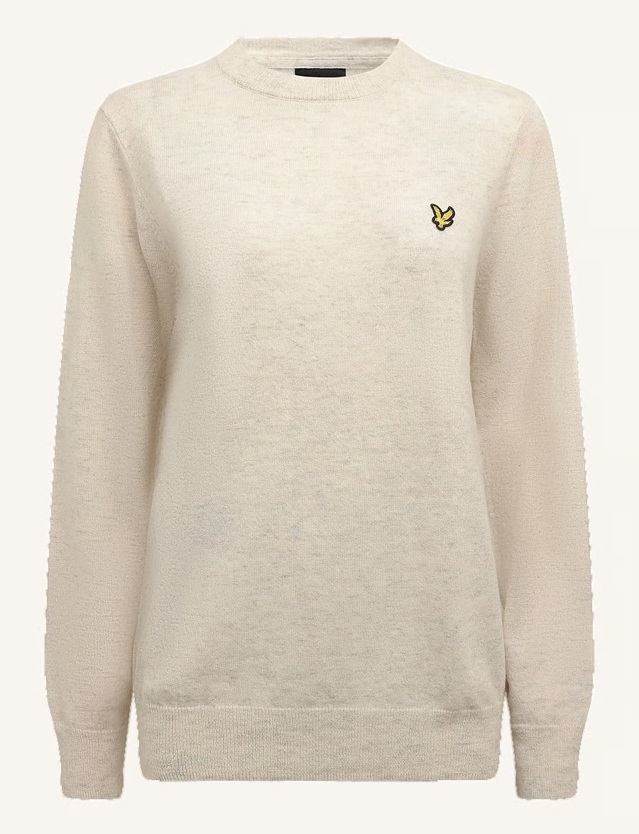 Lyle &amp; Scott KN2548V trui heren off-white