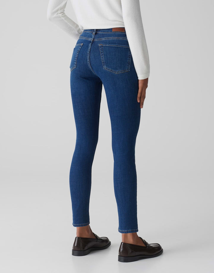 Opus Elma strong blue – skinny fit jeans dames - Blue Denim - L28