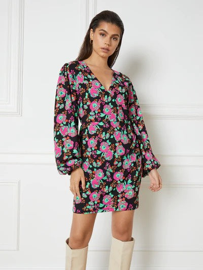 Refined department jurk kort dames roze dessin