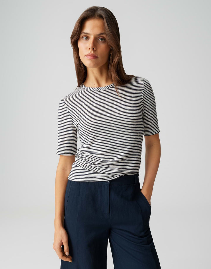 Opus Sambi t-shirt navy – dames