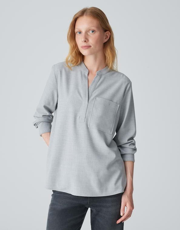 Opus blouse l/m dames grijs – Fanell 10331111747100