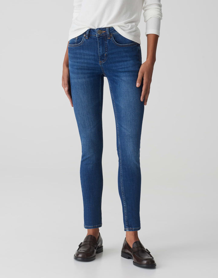 Opus Elma strong blue – skinny fit jeans dames - Blue Denim - L28