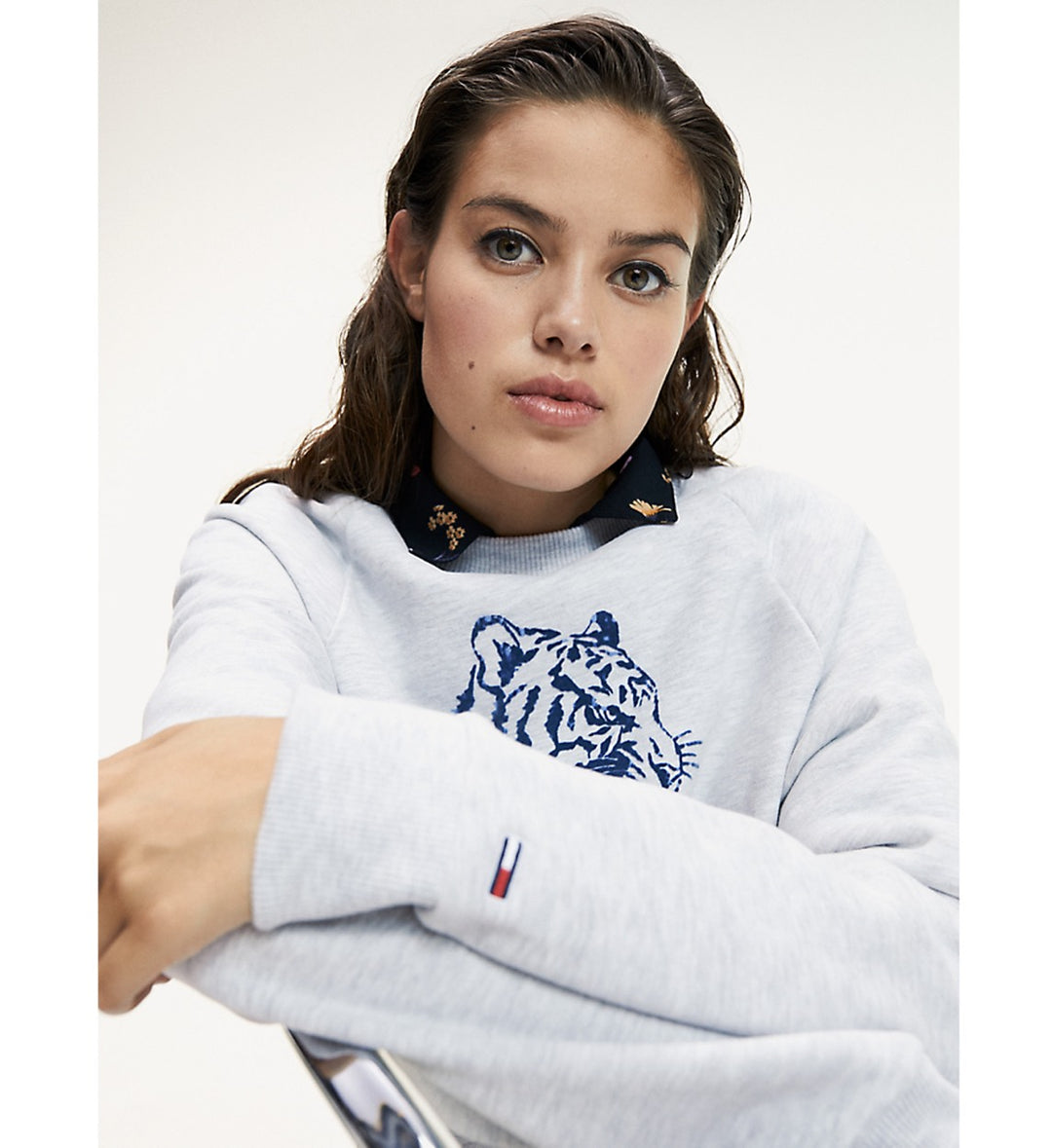 Alix the label 2602893603 sweater dames grijs melee