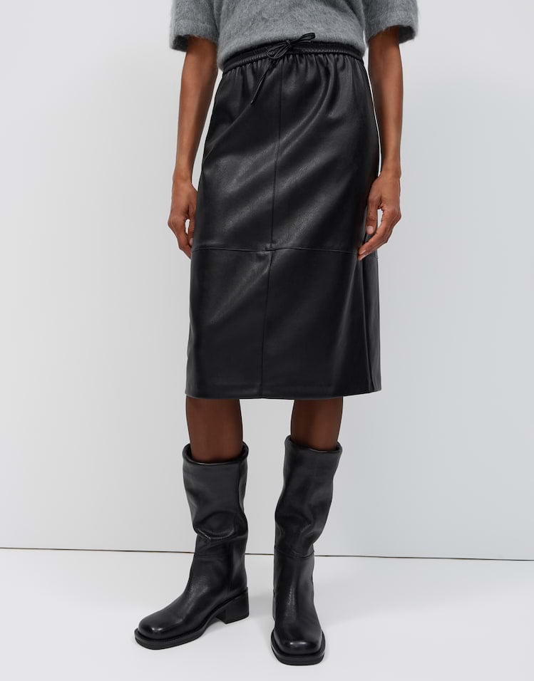 Opus rilkis 10623814498465 rok midi (imitatie) leer zwart