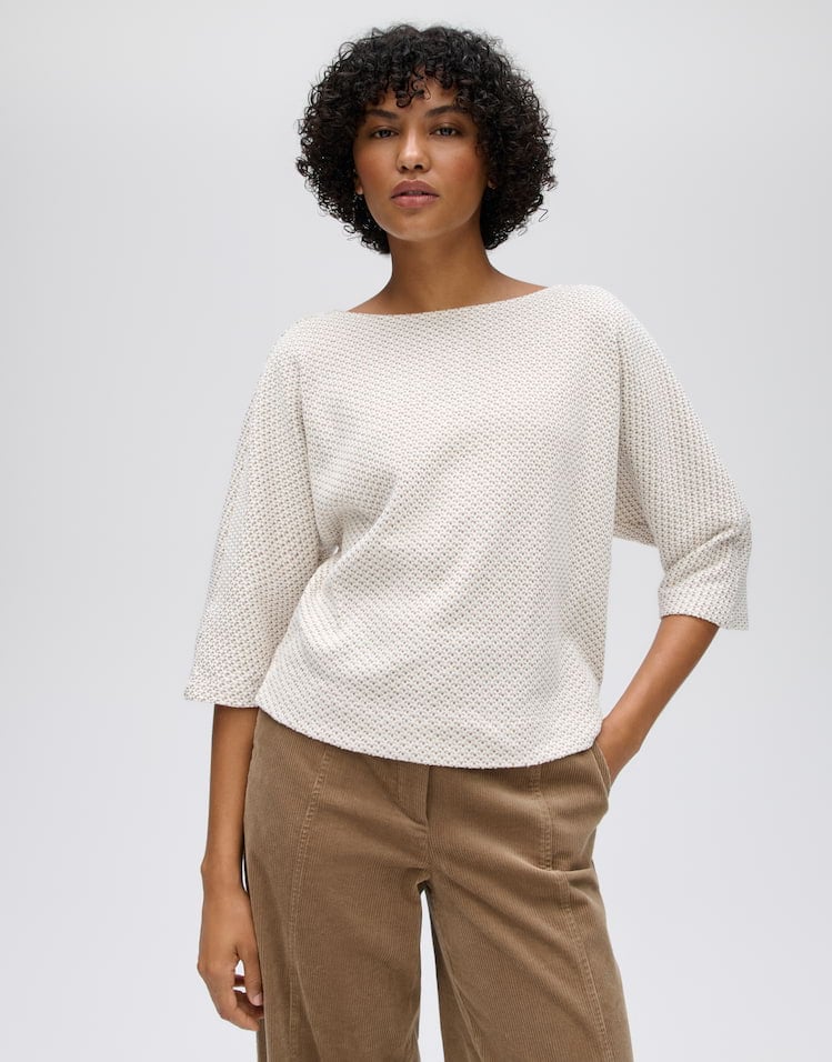 Opus Sassoni 10622713469106 top k/m dames bruin dessin