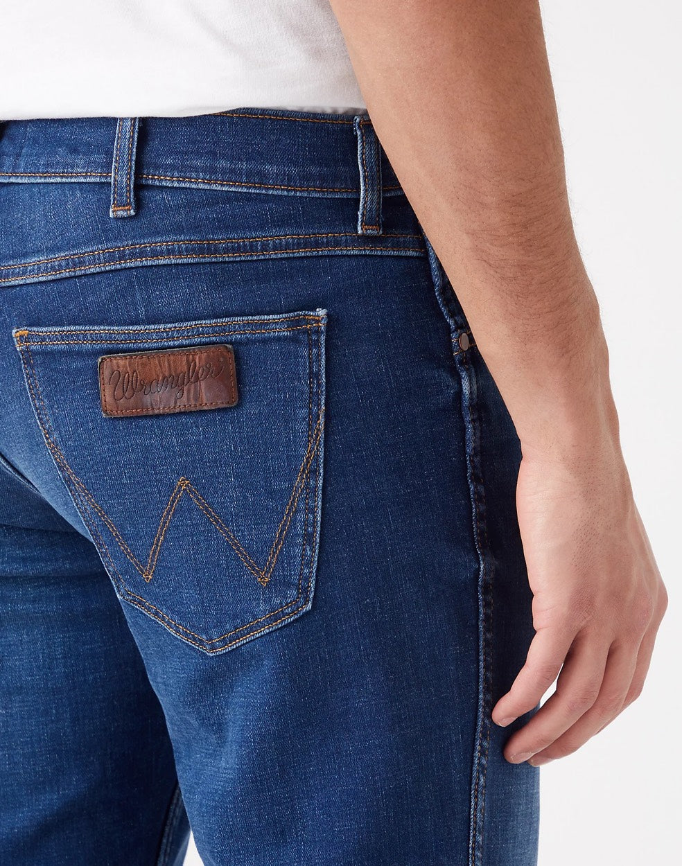 Wrangler Greensboro W15QCJ027 jeans – heren - Blue Denim - L34