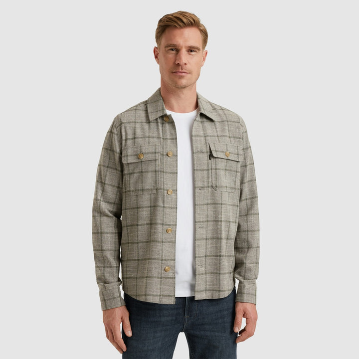 Vanguard overhemd l/m bruin dessin – heren