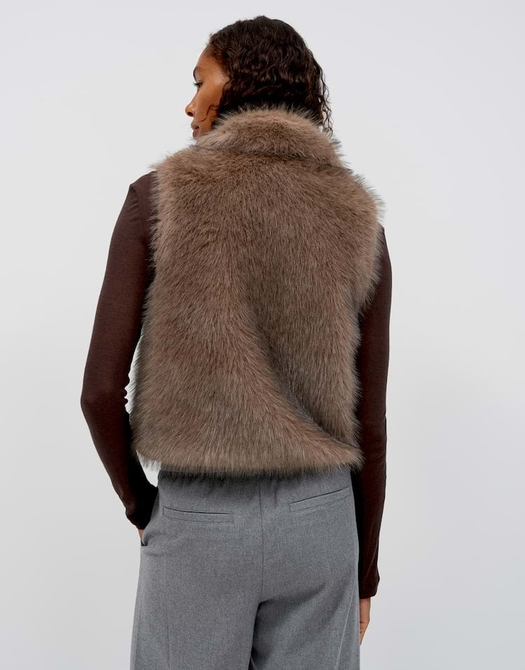 Opus Wafury 10624314524465 gilet dames taupe