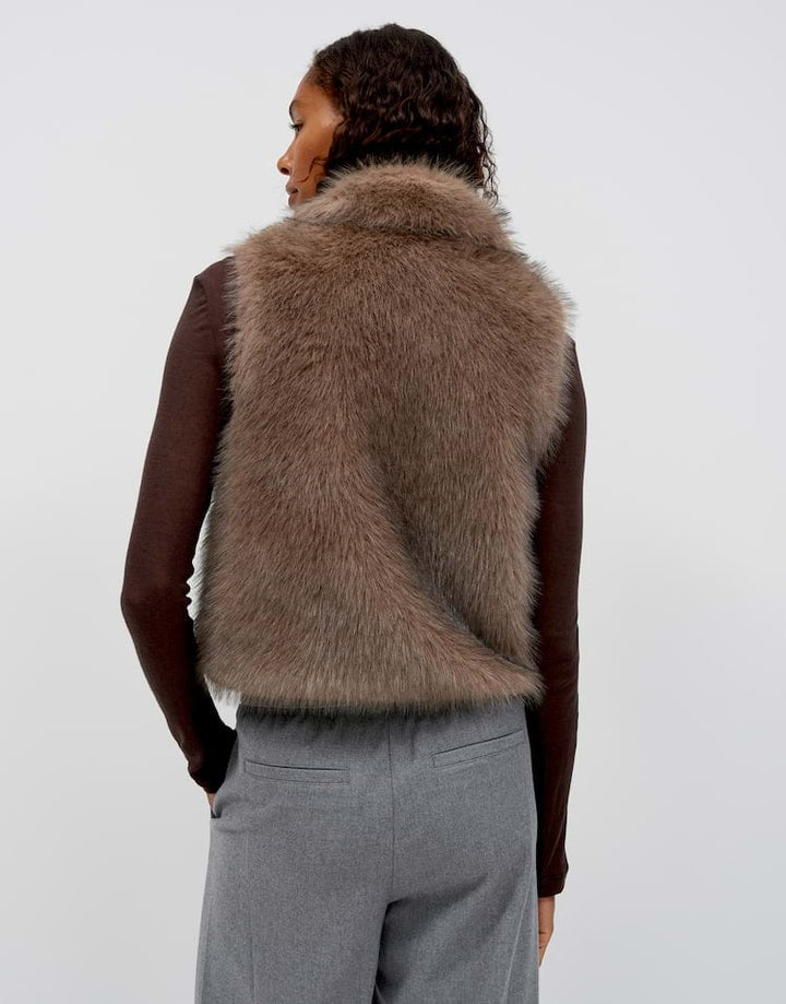 Opus Wafury 10624314524465 gilet dames taupe