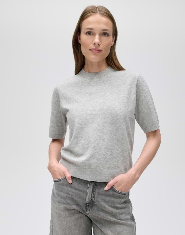 Opus Pimsi 10614514447106 trui dames grijs dessin - Grijs Melee