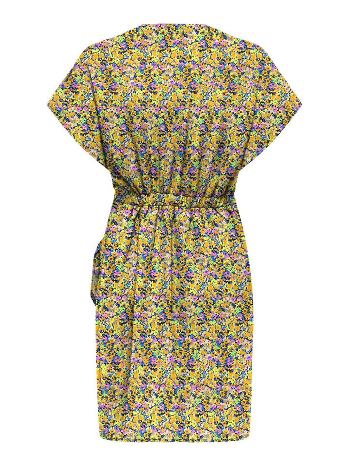 Only 15317836 Nova jurk kort dames – geel dessin