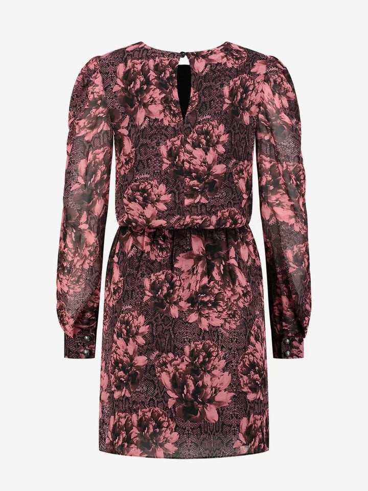 Nikkie N 5-573 2401 jurk kort dames – roze dessin