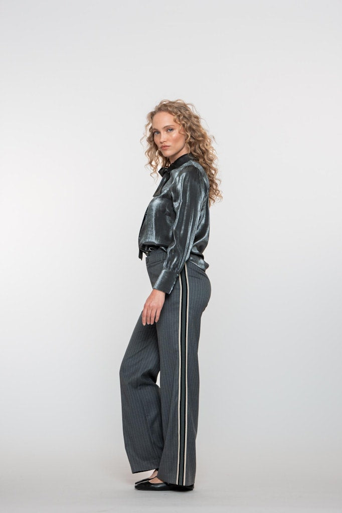 Geisha dames lange broek grijs dessin – 51508-10