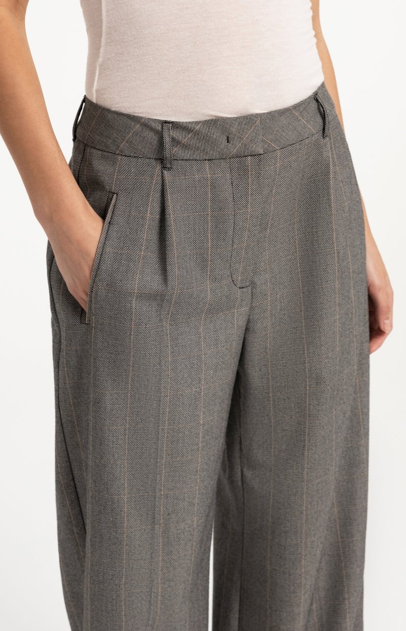 YAYA Women 01-301284-609 lange broek dames grijs dessin