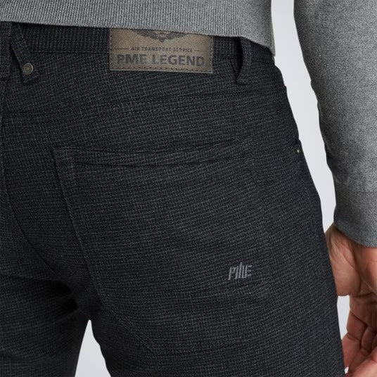 PME-Legend PTR2409622-5281 lange broek heren - Grijs Dessin - L32