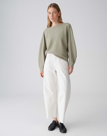 Opus Gluffi sweater dames olijf