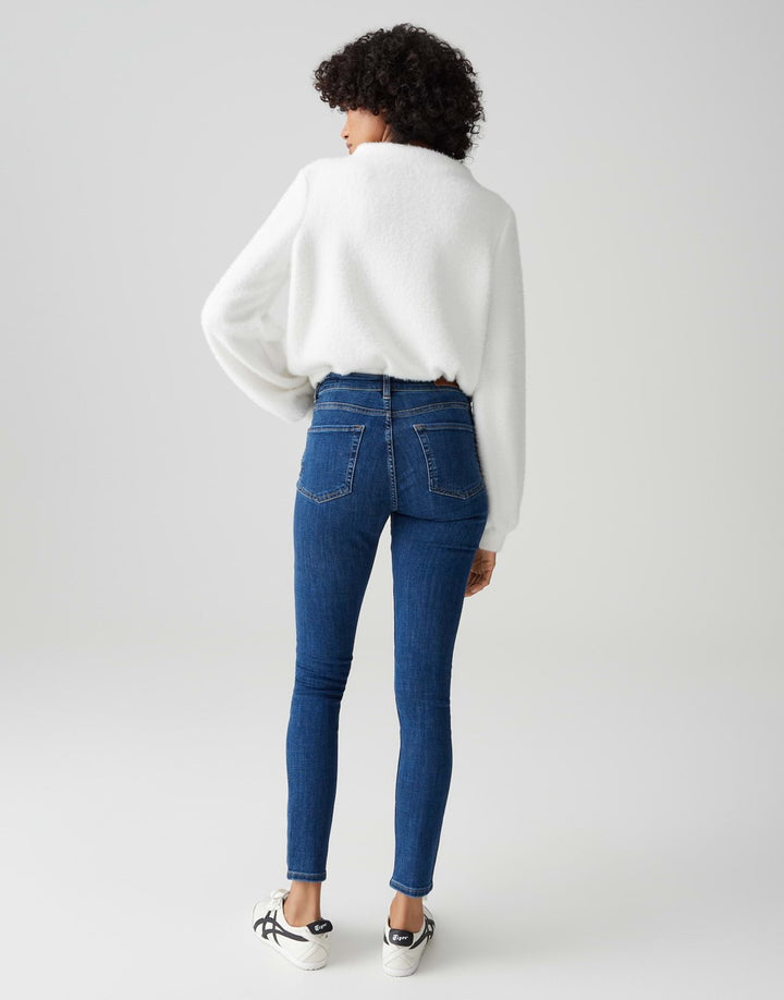 Opus Elma jeans regular-straight fit dames - blue denim - L30