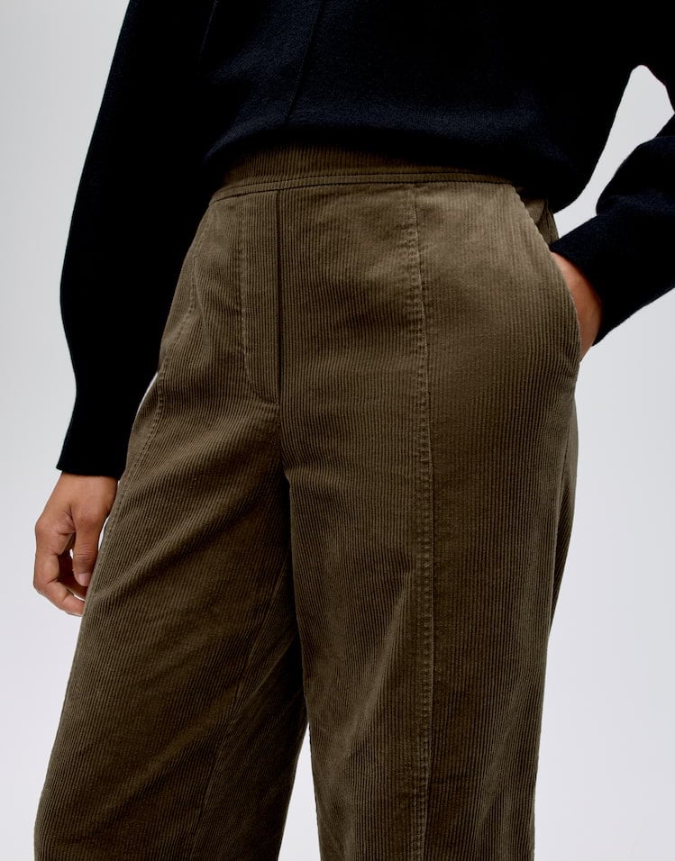 Opus Marou mod 10620511838106 lange broek taupe