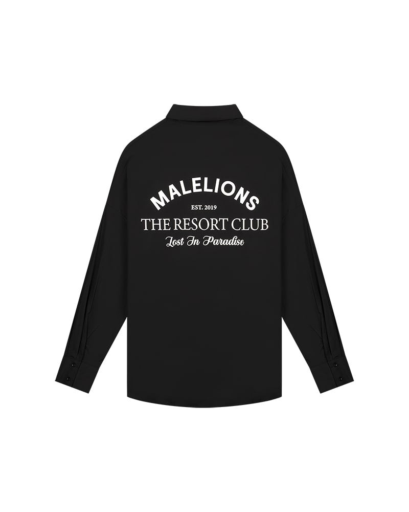 Malelions Women MD3-SS24-13 blouse zwart – dames