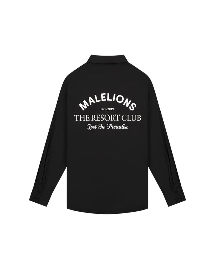 Malelions Women MD3-SS24-13 blouse zwart – dames