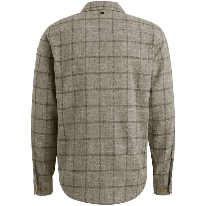 Vanguard VSI2503242 overhemd l/m heren bruin dessin