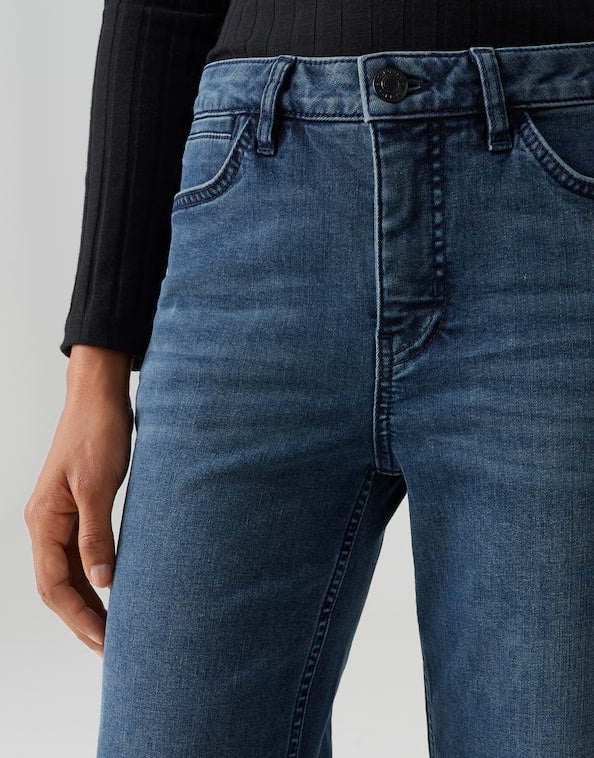 Opus Elma Clever jeans regular-straight fit dames - Blue Denim - L30