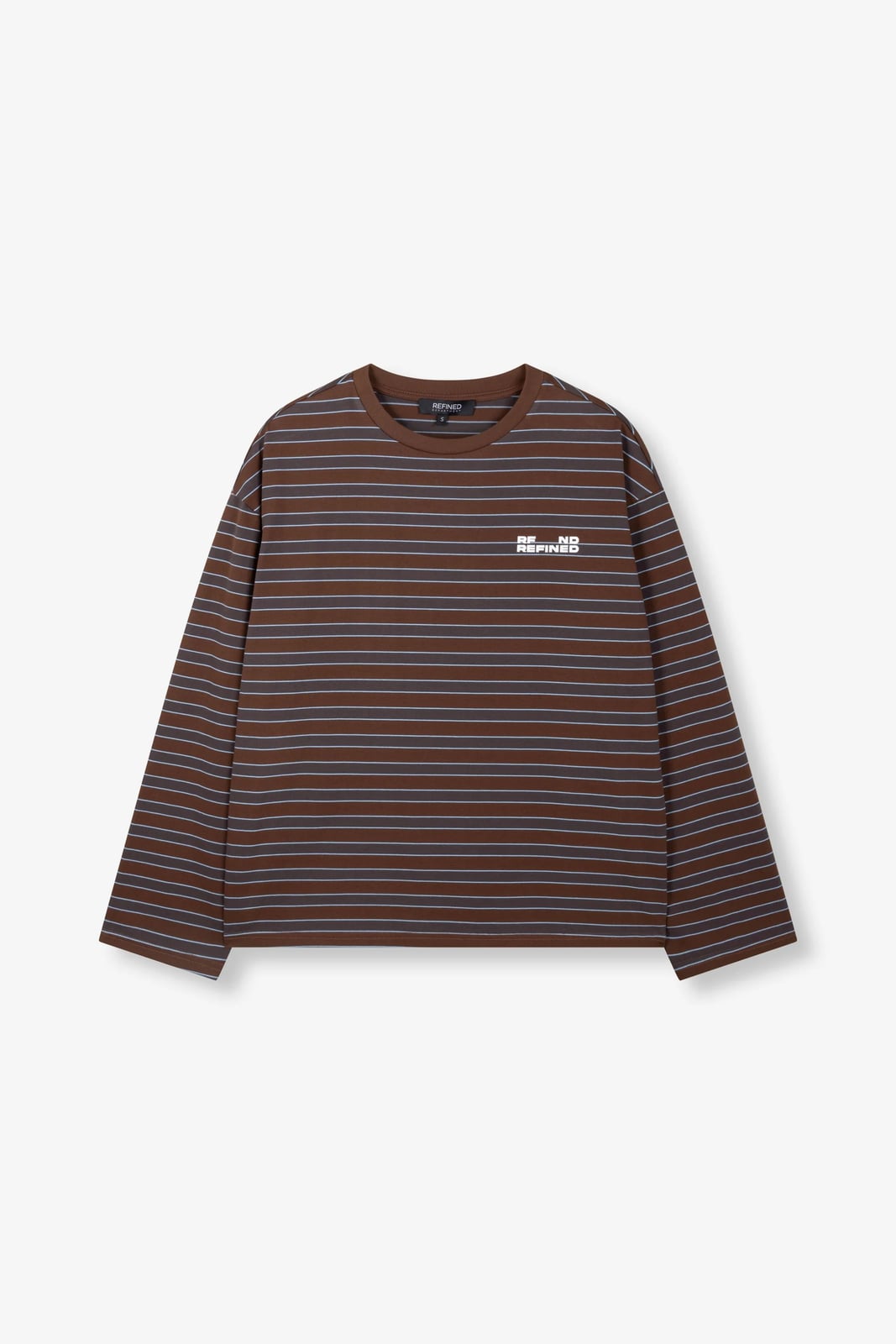 Refined department R2610845293 top met lange mouwen bruin dessin
