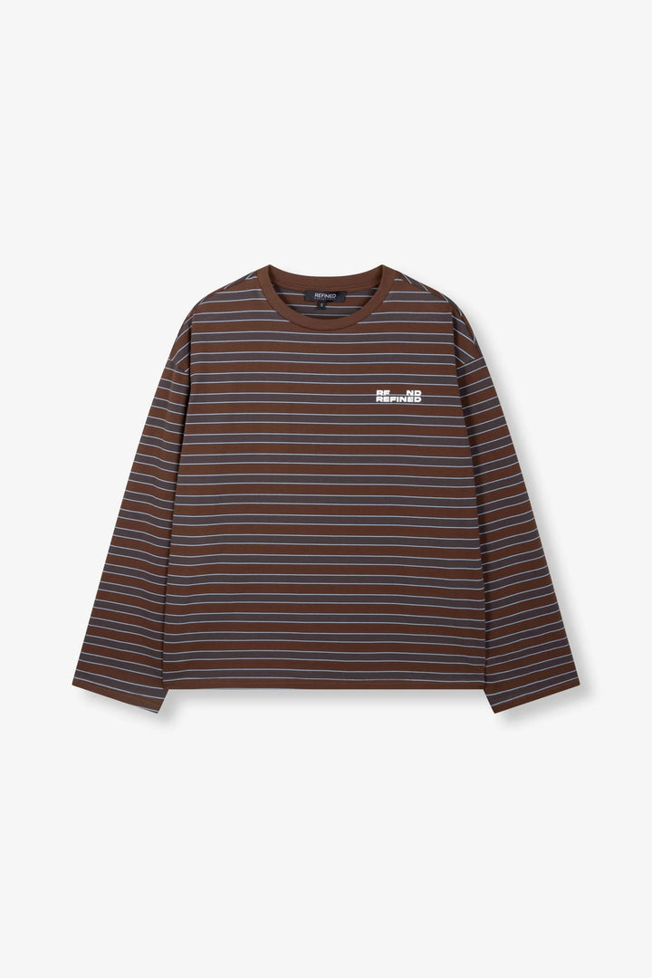 Refined department R2610845293 top met lange mouwen bruin dessin