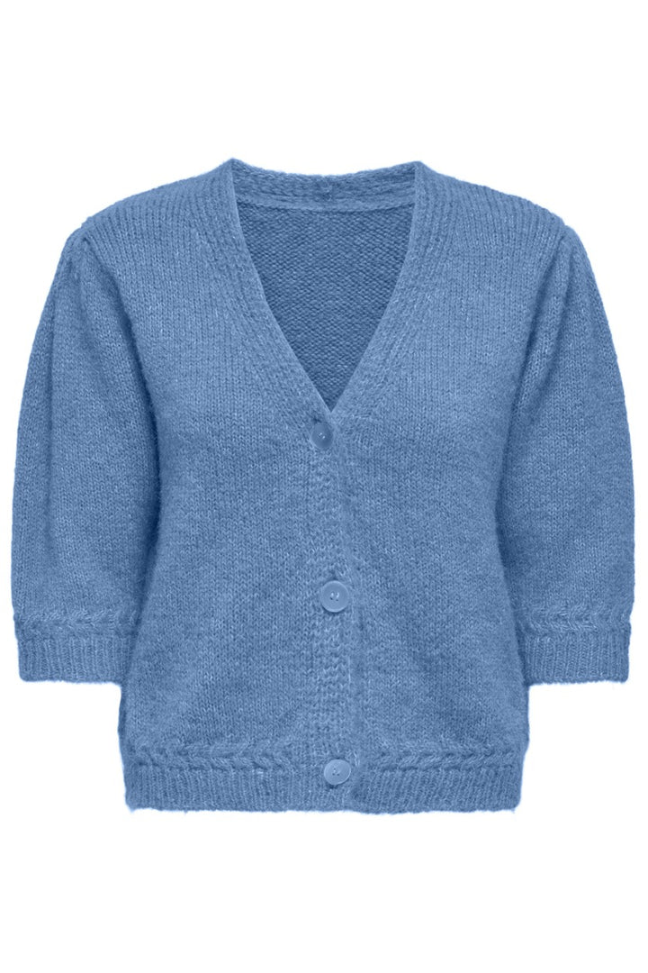 Only Starla vest gebreid dames lichtblauw