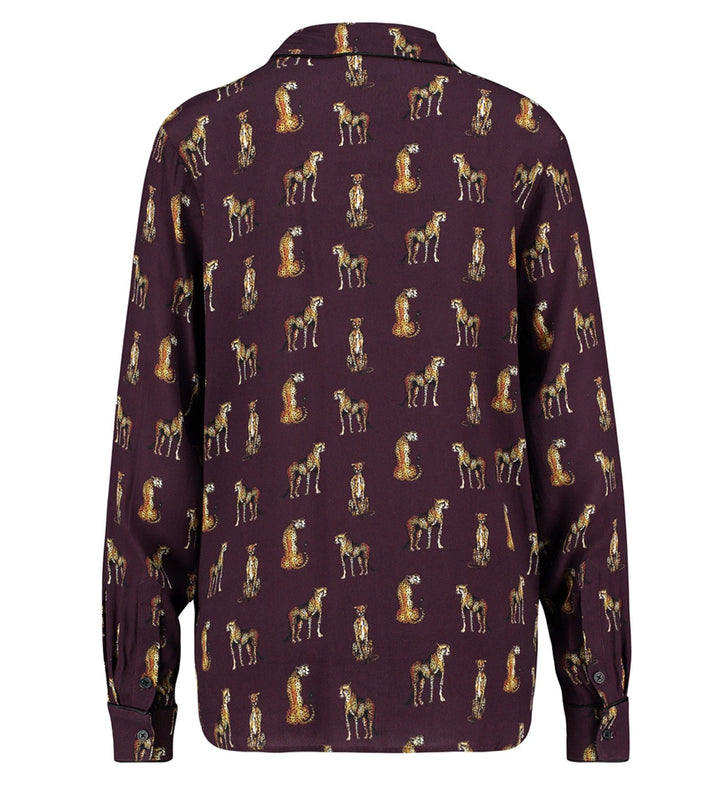 Refined department R2511994842 blouse l/m dames bordeaux