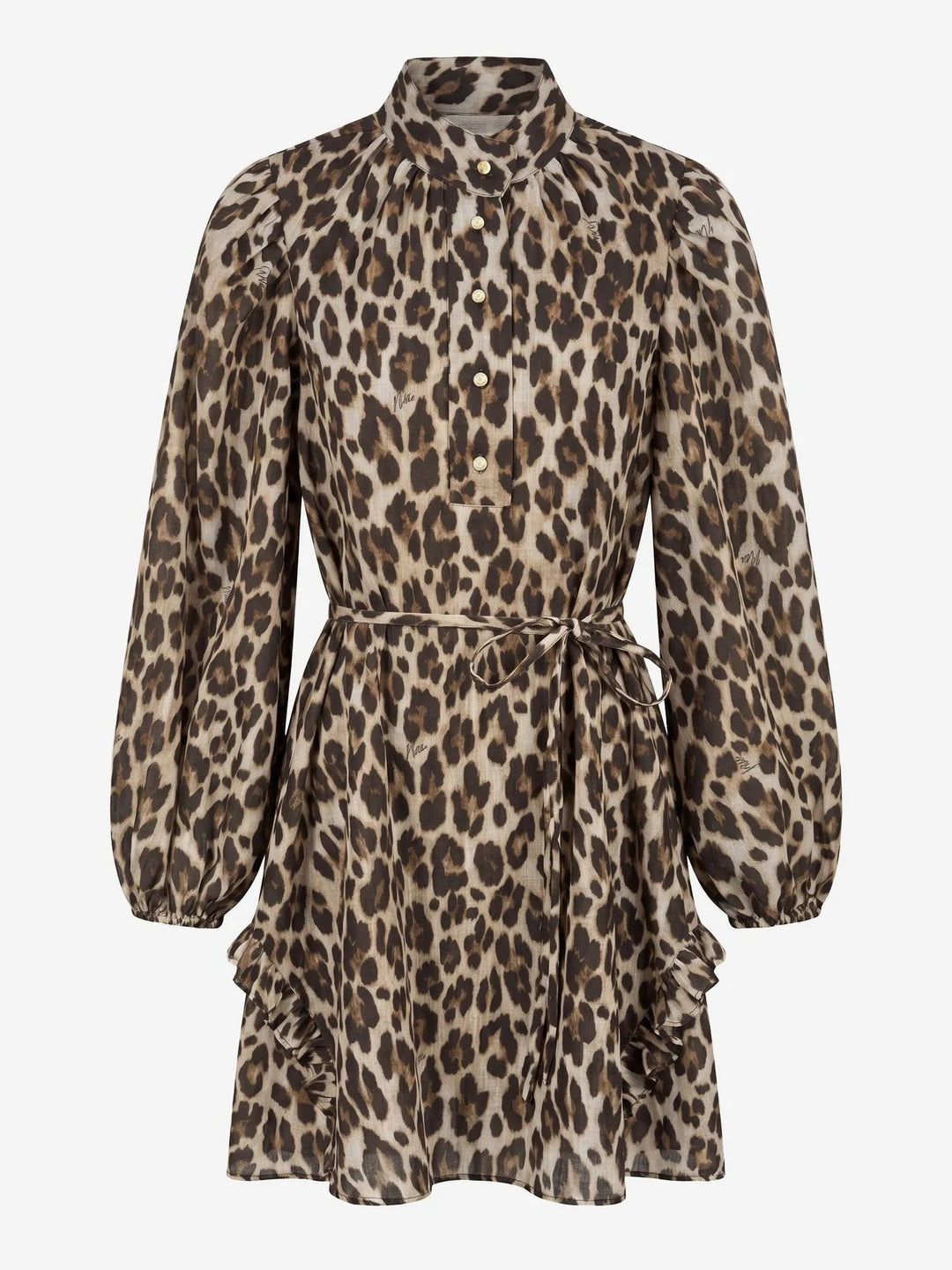 Nikkie N 5-218 2604 jurk kort dames – bruin dessin