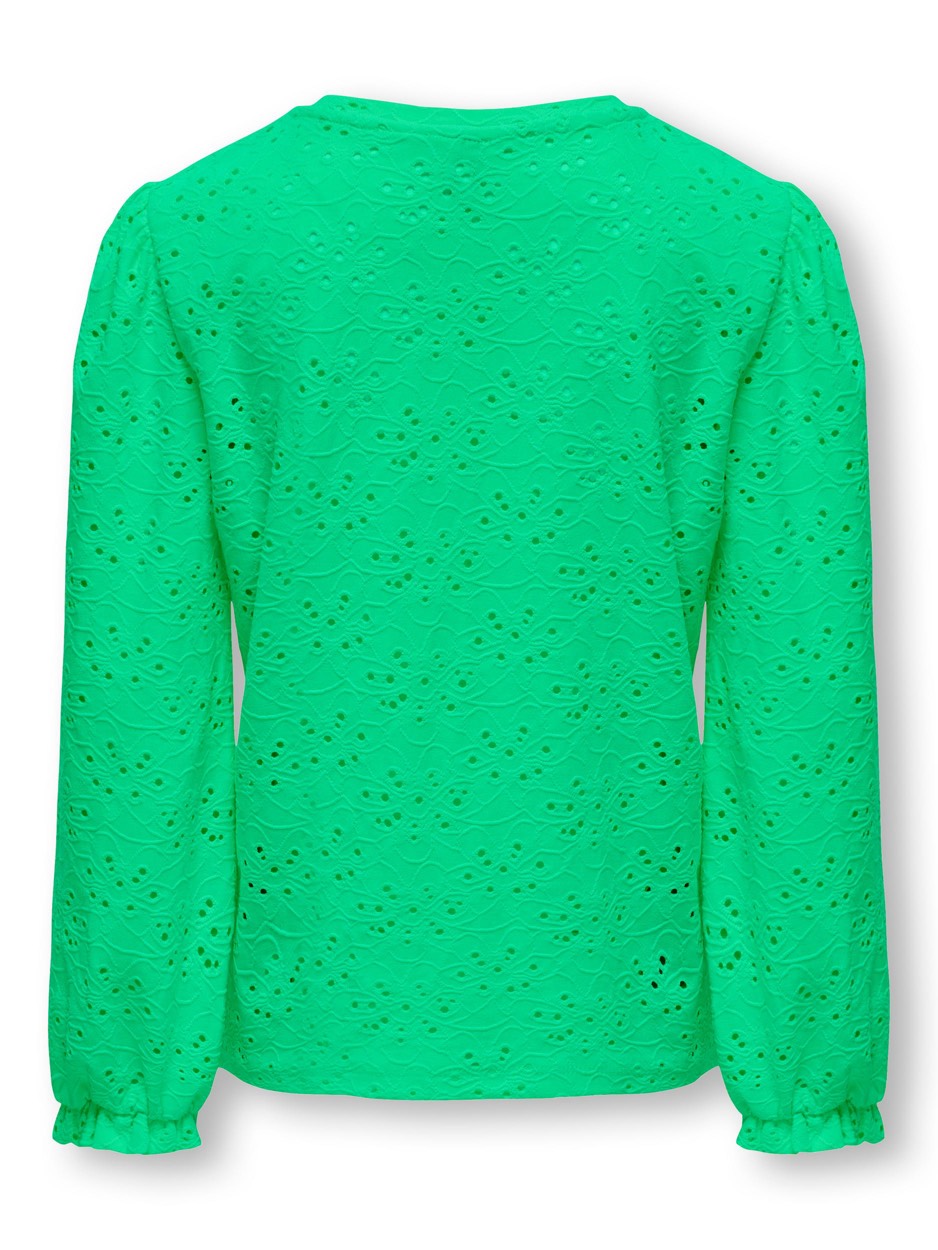 kids only 15320263 Smilla t-shirt l/m groen – meisjes
