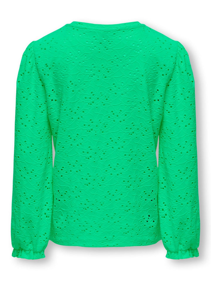 kids only 15320263 Smilla t-shirt l/m groen – meisjes