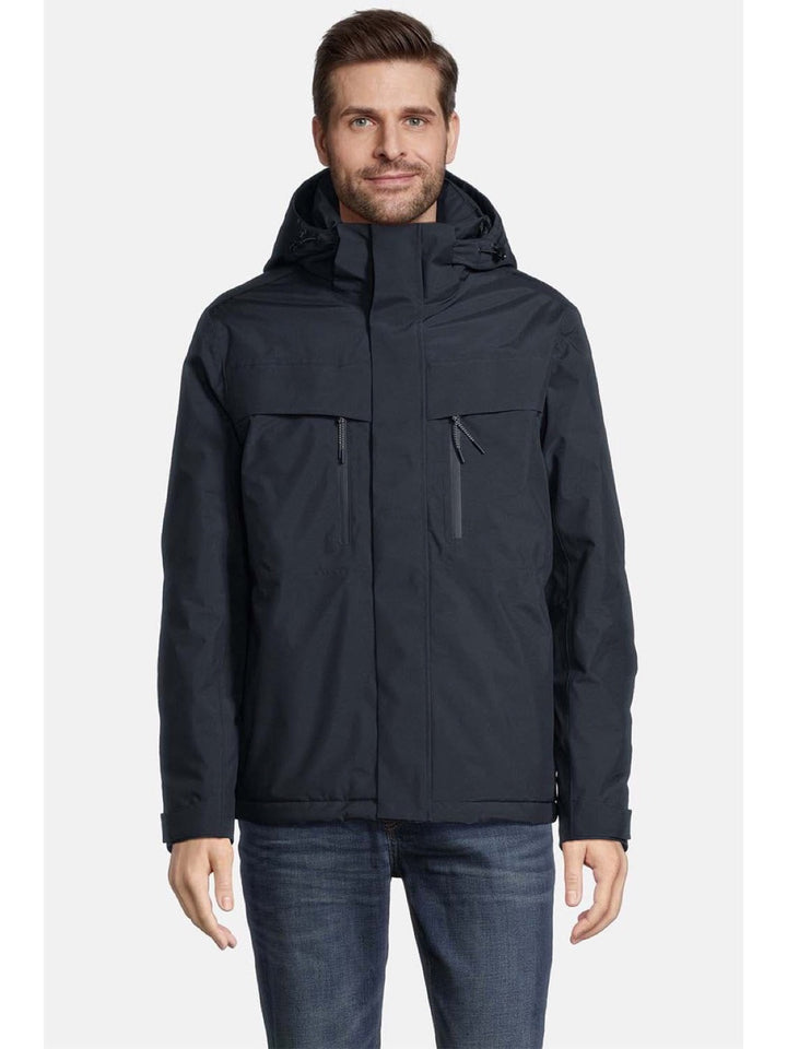 Covered winterjas M60184 Franklin navy – heren