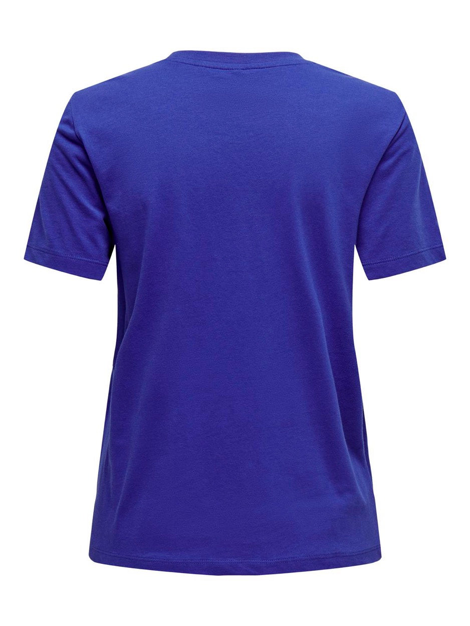 Only t-shirt kobalt – dames