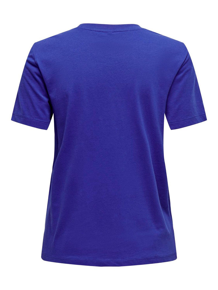 Only 15319748 Regina t-shirt kobalt – dames