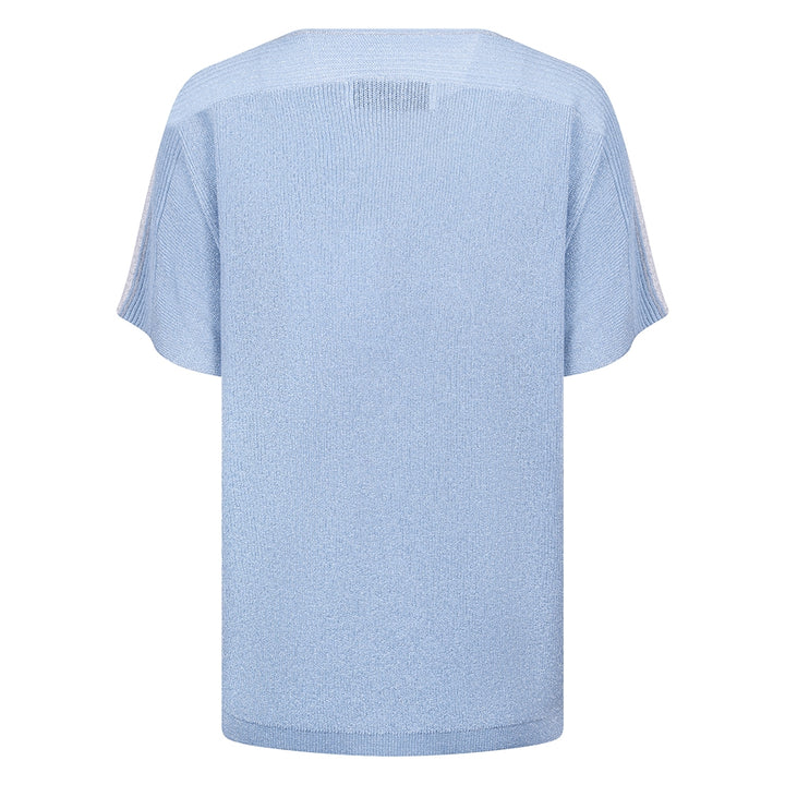 Merla Top Lurex - Lichtblauw
