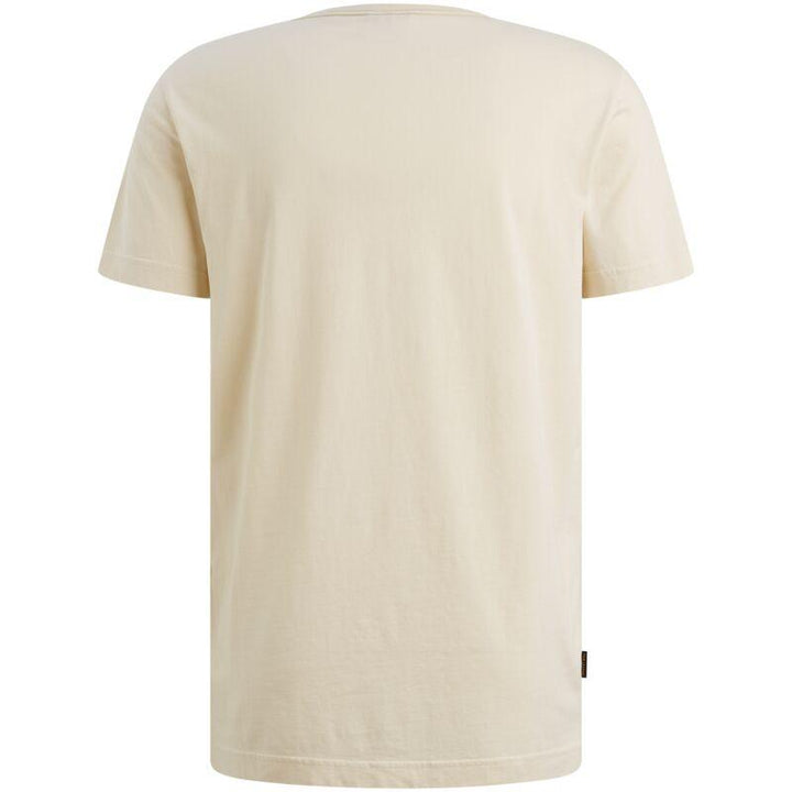 Short Sleeve R-neck Play Single Je - Ecru