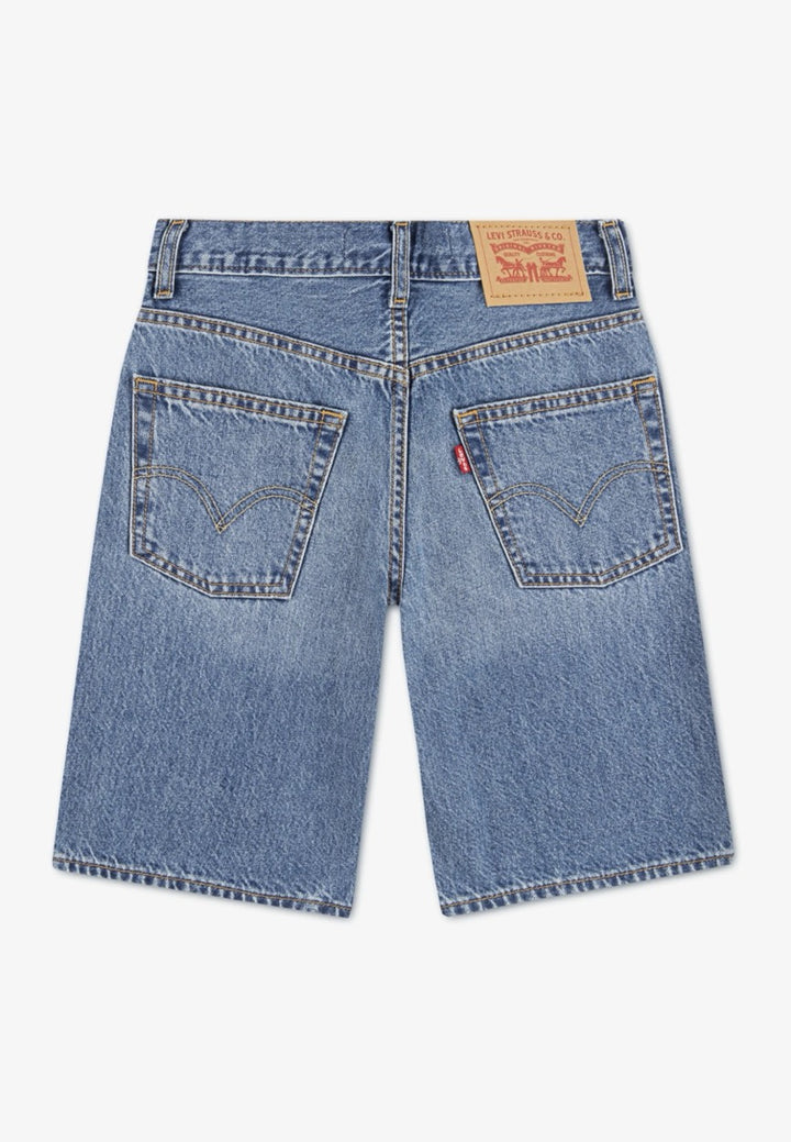 Levi's K286 short denim jongens – blauw - Blue Denim