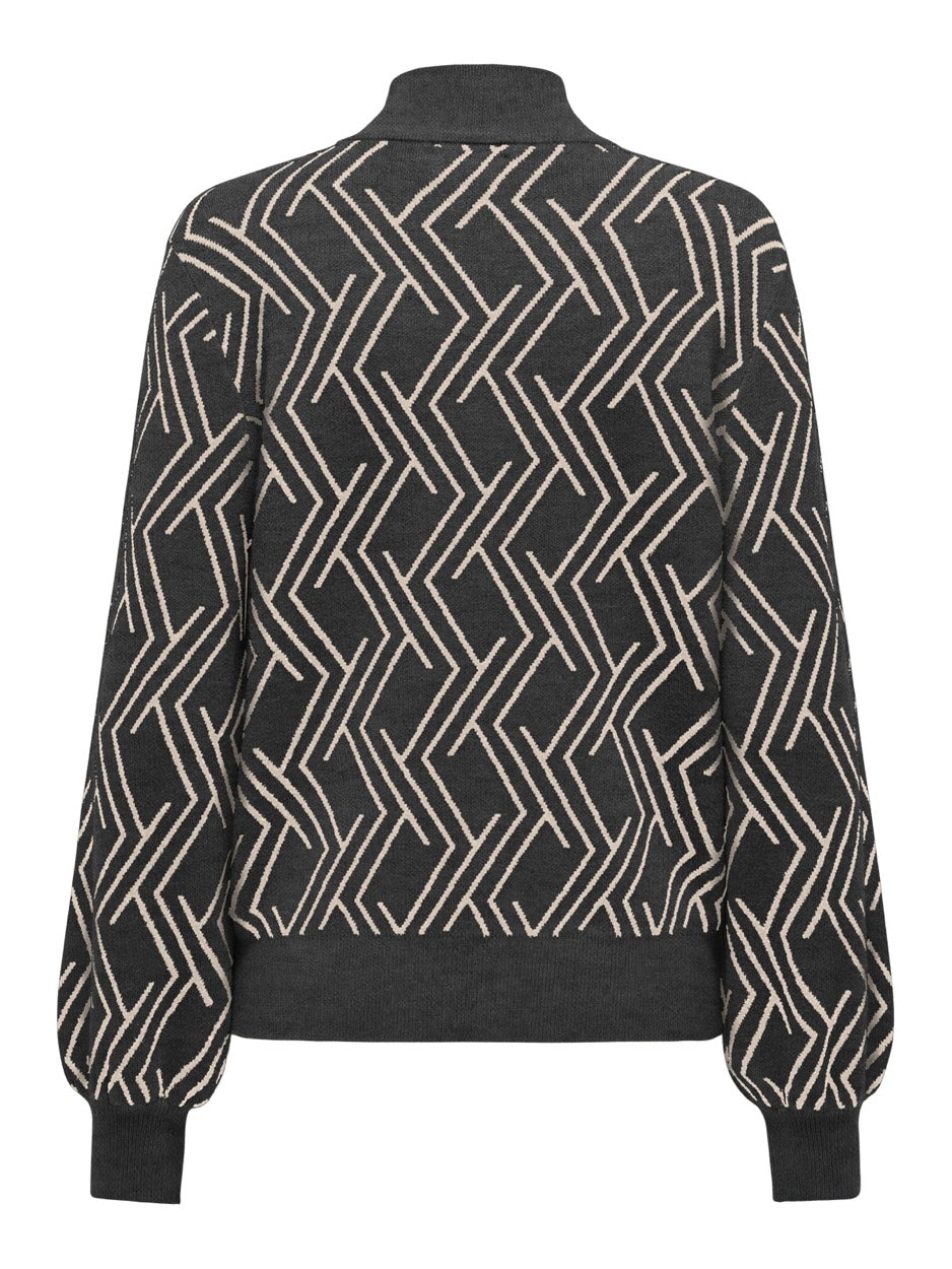 Only 15327635 Anny trui dames grijs dessin