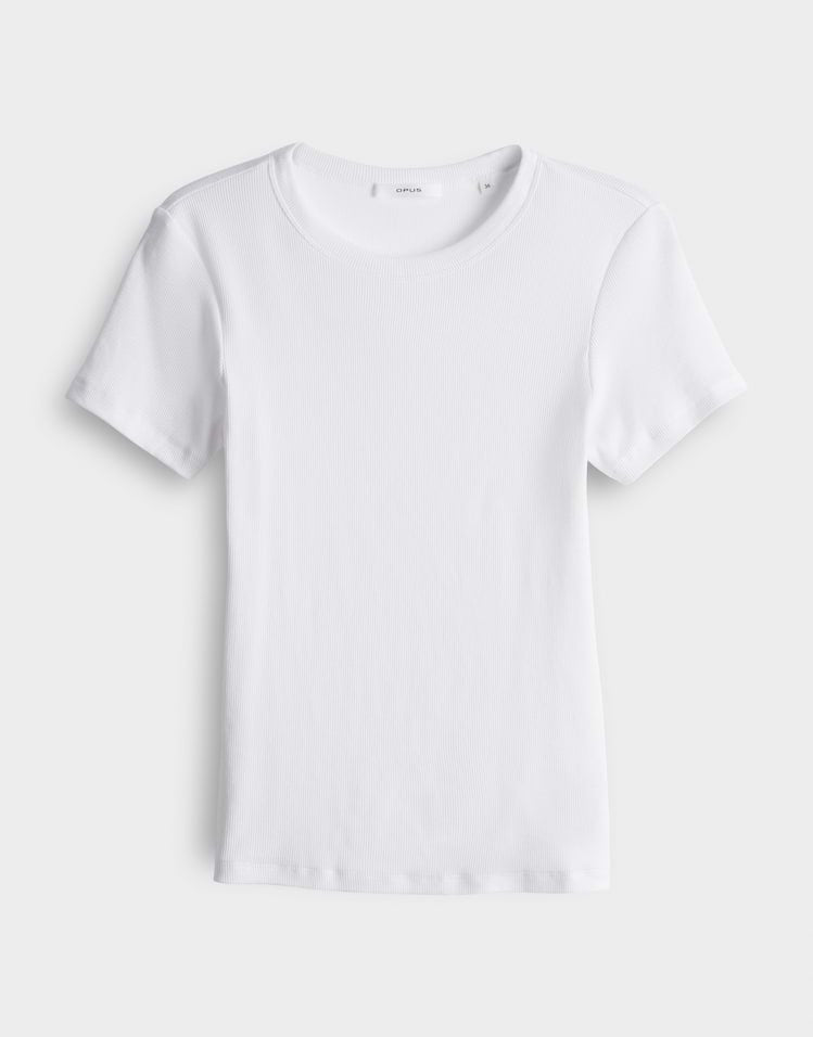 Opus Samun t-shirt k/m dames wit