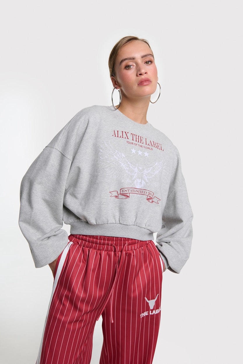 Alix the label 2602893603 sweater dames grijs melee