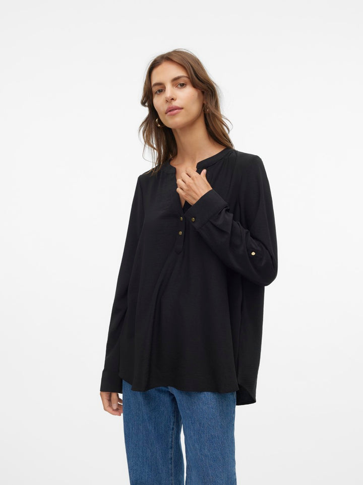VERO MODA 10314638 Ani top l/m dames zwart